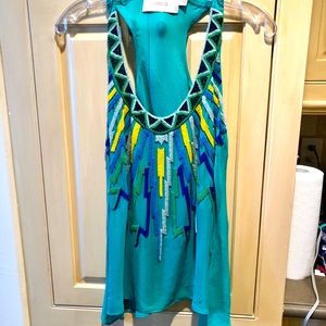 Creative Commune Green Beaded Tank Size S